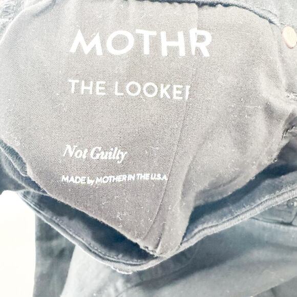 Mother The Looker Not Guilty Black Denim Jeans Stretchy Size 29 - Picture 6 of 9